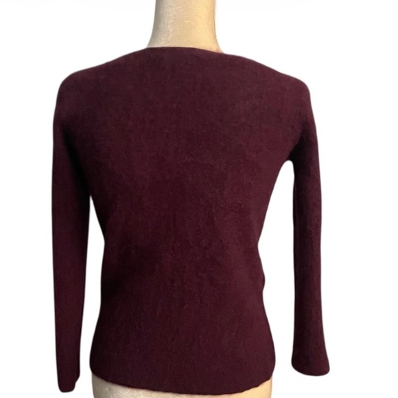 41 Hawthorn Burgundy Cashmere Sweater Soft Knit Size XXL Fits Like L - Picture 3 of 5